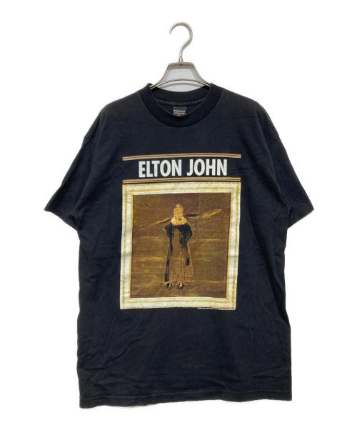 Polygram（ポリグラム）Polygram (ポリグラム) 90s ELTON JOHN プリントTシャツ ブラック サイズ:Lの古着・服飾アイテム