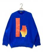 KOLORカラー）の古着「Kグラフィック　プルオーバー　スウェット」｜ブルー