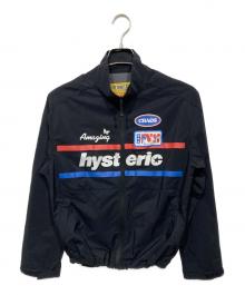 Hysteric Glamour（ヒステリックグラマー）の古着「HG RACER スタンドカラーブルゾン」｜ブラック