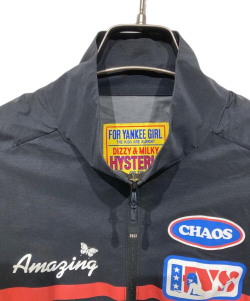 Hysteric Glamour（ヒステリックグラマー）Hysteric Glamour (ヒステリックグラマー) HG RACER スタンドカラーブルゾン ブラック サイズ:FREEの古着・服飾アイテム
