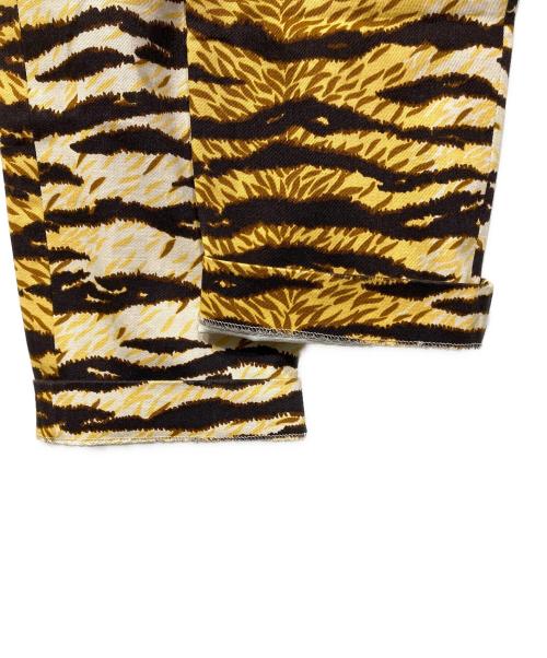 D&G（ディーアンドジー）D&G (ディーアンドジー) タイガー柄パンツ ブラウン サイズ:26の古着・服飾アイテム