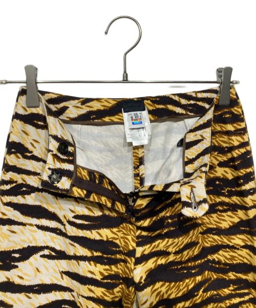 D&G（ディーアンドジー）D&G (ディーアンドジー) タイガー柄パンツ ブラウン サイズ:26の古着・服飾アイテム