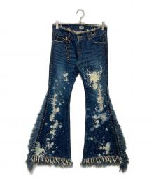 L.G.B（ルグランブルー）の古着「PARROT　デザインフレアデニムパンツ」｜インディゴ