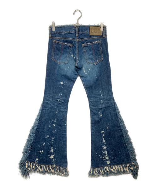 L.G.B（ルグランブルー）L.G.B (ルグランブルー) PARROT　デザインフレアデニムパンツ インディゴ サイズ:26の古着・服飾アイテム