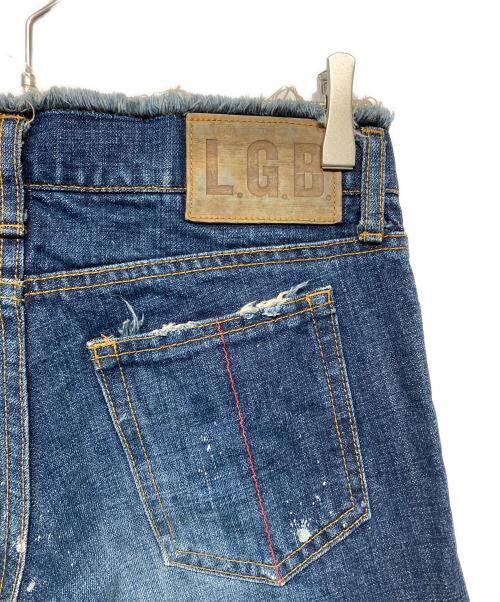 L.G.B（ルグランブルー）L.G.B (ルグランブルー) PARROT　デザインフレアデニムパンツ インディゴ サイズ:26の古着・服飾アイテム
