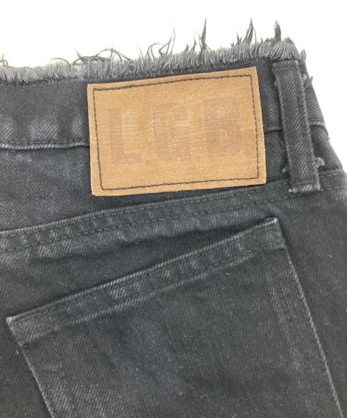 L.G.B（ルグランブルー）L.G.B (ルグランブルー) CROW BD　フリンジフレアデニムパンツ ブラック サイズ:26の古着・服飾アイテム