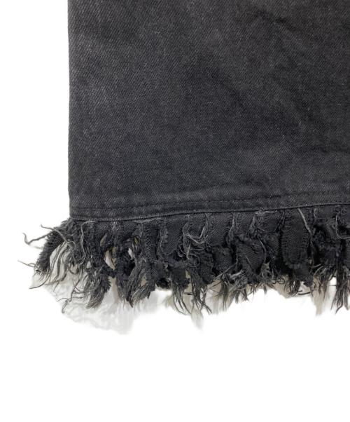 L.G.B（ルグランブルー）L.G.B (ルグランブルー) CROW BD　フリンジフレアデニムパンツ ブラック サイズ:26の古着・服飾アイテム