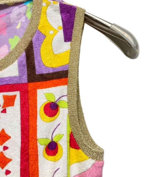 D&G（ディーアンドジー）D&G (ディーアンドジー) 総柄ノースリーブカットソー マルチカラー サイズ:XSの古着・服飾アイテム