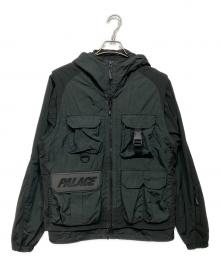 PALACE（パレス）の古着「UTILITY IRIDESCENT JACKET VEST」｜ブラック×グリーン