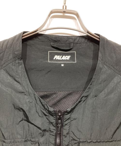 PALACE（パレス）PALACE (パレス) UTILITY IRIDESCENT JACKET VEST ブラック×グリーン サイズ:Mの古着・服飾アイテム