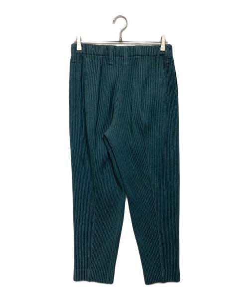HOMME PLISSE ISSEY MIYAKE（オム プリッセ イッセイ ミヤケ）HOMME PLISSE ISSEY MIYAKE (オム プリッセ イッセイ ミヤケ) WOOL LIKE LIGHTプリーツパンツ ブルー サイズ:1の古着・服飾アイテム