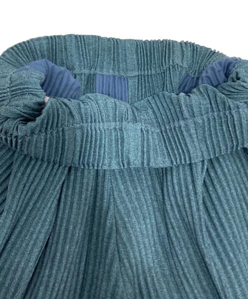 HOMME PLISSE ISSEY MIYAKE（オム プリッセ イッセイ ミヤケ）HOMME PLISSE ISSEY MIYAKE (オム プリッセ イッセイ ミヤケ) WOOL LIKE LIGHTプリーツパンツ ブルー サイズ:1の古着・服飾アイテム