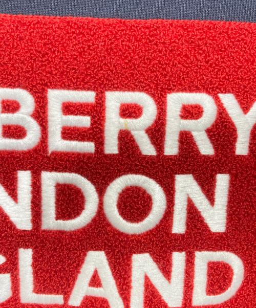 BURBERRY（バーバリー）BURBERRY (バーバリー) 8021970　パイルロゴ プルオーバーパーカー ネイビー サイズ:Mの古着・服飾アイテム