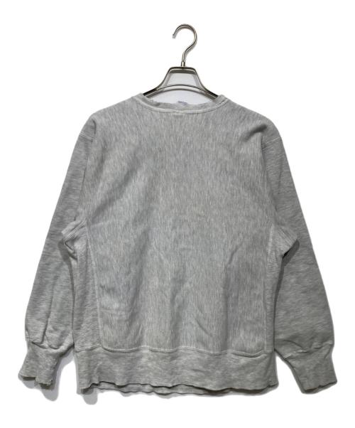 Champion REVERSE WEAVE（チャンピオン リバース ウィーブ）Champion REVERSE WEAVE (チャンピオン リバース ウィーブ) 90ｓ　ボロ　ヴィンテージスウェット グレー×ネイビー サイズ:Lの古着・服飾アイテム
