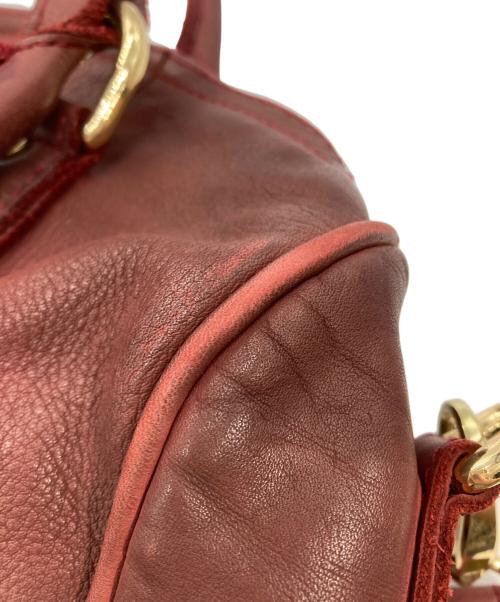 Zadig&Voltaire（ザディグエヴォルテール）Zadig&Voltaire (ザディグエヴォルテール) 2WAYレザーボストンバッグ レッドの古着・服飾アイテム