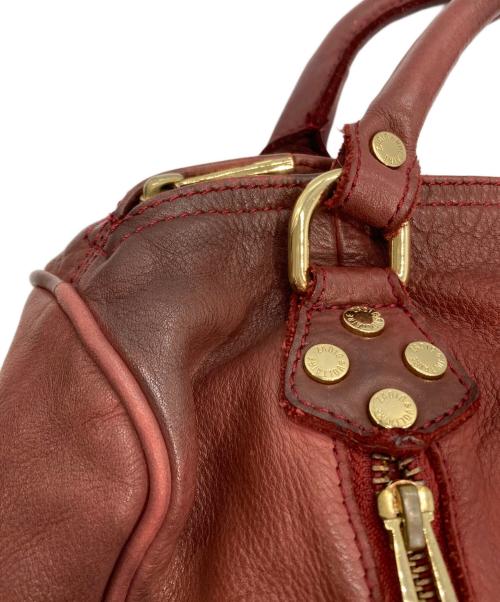 Zadig&Voltaire（ザディグエヴォルテール）Zadig&Voltaire (ザディグエヴォルテール) 2WAYレザーボストンバッグ レッドの古着・服飾アイテム