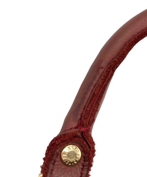 Zadig&Voltaire（ザディグエヴォルテール）Zadig&Voltaire (ザディグエヴォルテール) 2WAYレザーボストンバッグ レッドの古着・服飾アイテム