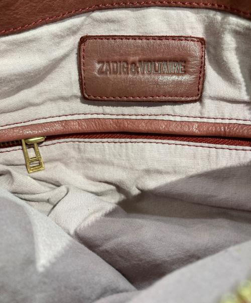 Zadig&Voltaire（ザディグエヴォルテール）Zadig&Voltaire (ザディグエヴォルテール) 2WAYレザーボストンバッグ レッドの古着・服飾アイテム