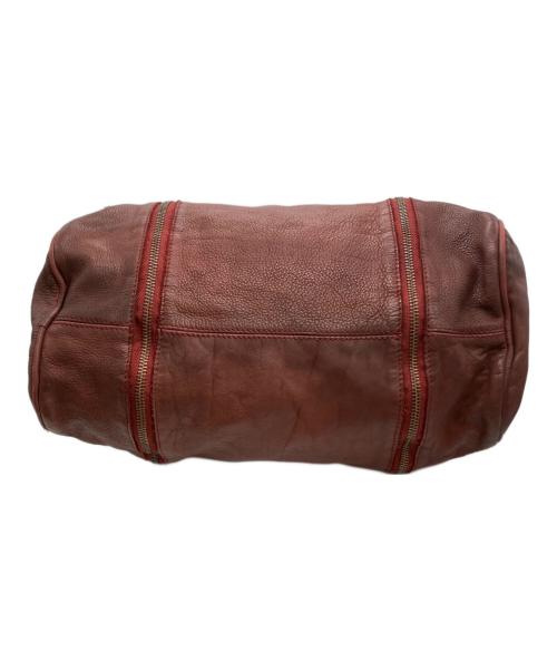 Zadig&Voltaire（ザディグエヴォルテール）Zadig&Voltaire (ザディグエヴォルテール) 2WAYレザーボストンバッグ レッドの古着・服飾アイテム