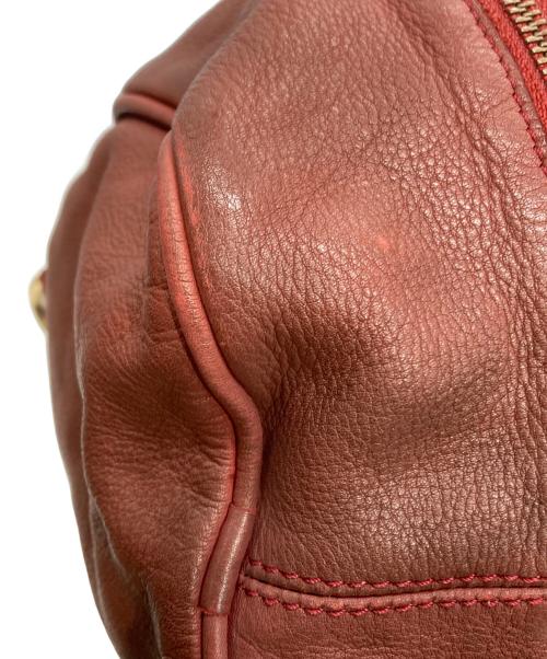 Zadig&Voltaire（ザディグエヴォルテール）Zadig&Voltaire (ザディグエヴォルテール) 2WAYレザーボストンバッグ レッドの古着・服飾アイテム