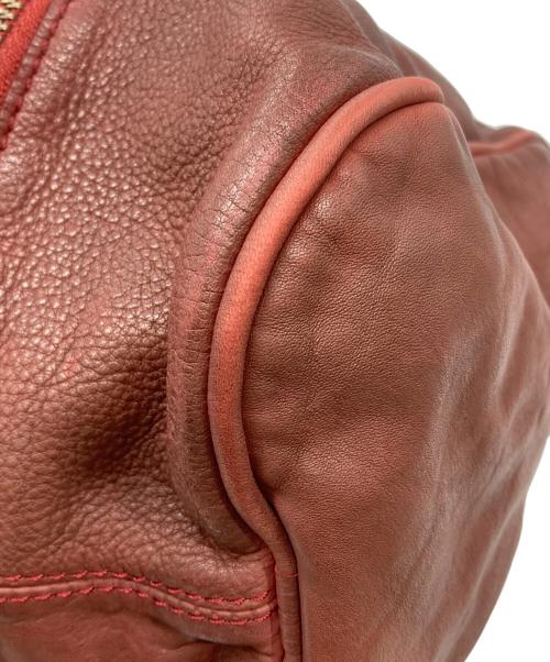 Zadig&Voltaire（ザディグエヴォルテール）Zadig&Voltaire (ザディグエヴォルテール) 2WAYレザーボストンバッグ レッドの古着・服飾アイテム