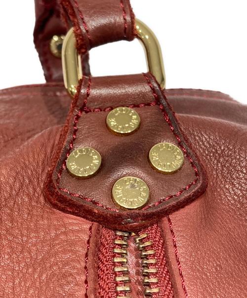 Zadig&Voltaire（ザディグエヴォルテール）Zadig&Voltaire (ザディグエヴォルテール) 2WAYレザーボストンバッグ レッドの古着・服飾アイテム