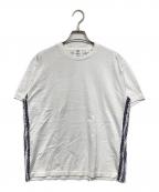 BURBERRY LONDONバーバリーロンドン）の古着「サイドTBロゴラインTシャツ」｜ホワイト