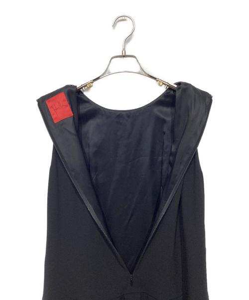 Sybilla（シビラ）Sybilla (シビラ) フォーマル ノースリーブワンピース ブラック×シルバー サイズ:Mの古着・服飾アイテム