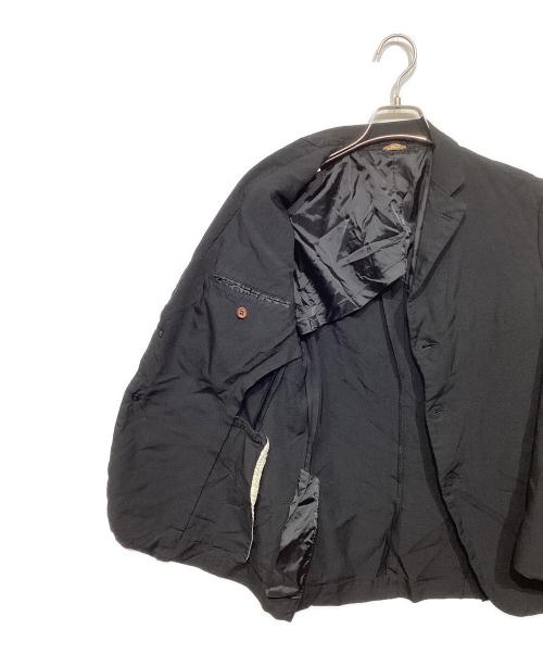 COMME des GARCONS HOMME DEUX（コムデギャルソン オム ドゥ）COMME des GARCONS HOMME DEUX (コムデギャルソン オム ドゥ) DC-J032　ポリ縮絨デザインジャケット ブラック サイズ:XSの古着・服飾アイテム