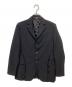 COMME des GARCONS HOMME DEUX（コムデギャルソン オム ドゥ）の古着「DC-J032　ポリ縮絨デザインジャケット」｜ブラック