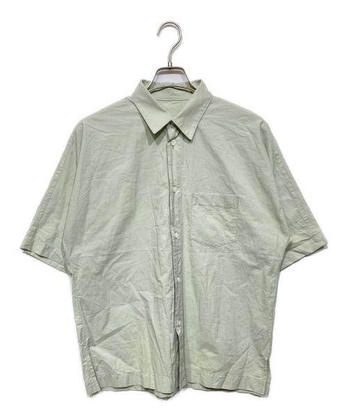 HOMME PLISSE ISSEY MIYAKE（オム プリッセ イッセイ ミヤケ）HOMME PLISSE ISSEY MIYAKE (オム プリッセ イッセイ ミヤケ) STREAMLINE SHIRT　HP53FJ351 ライトグリーン サイズ:2の古着・服飾アイテム