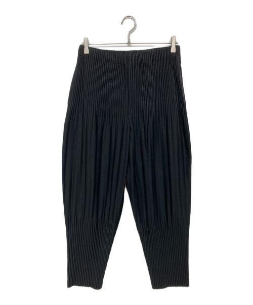 HOMME PLISSE ISSEY MIYAKE（オム プリッセ イッセイ ミヤケ）HOMME PLISSE ISSEY MIYAKE (オム プリッセ イッセイ ミヤケ) HP55JF451　ベーシック プリーツパンツ ブラック サイズ:2の古着・服飾アイテム