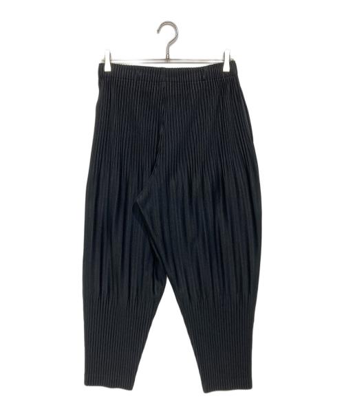 HOMME PLISSE ISSEY MIYAKE（オム プリッセ イッセイ ミヤケ）HOMME PLISSE ISSEY MIYAKE (オム プリッセ イッセイ ミヤケ) HP55JF451　ベーシック プリーツパンツ ブラック サイズ:2の古着・服飾アイテム