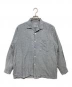 COMME des GARCONS HOMMEコムデギャルソン オム）の古着「オープンカラーシャンブレーシャツ」｜ブルー