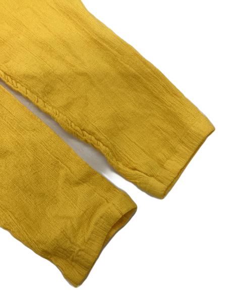 me ISSEY MIYAKE（ミーイッセイ ミヤケ）me ISSEY MIYAKE (ミーイッセイ ミヤケ) シワ加工カーディガン イエロー サイズ:-の古着・服飾アイテム