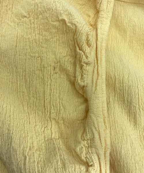 me ISSEY MIYAKE（ミーイッセイ ミヤケ）me ISSEY MIYAKE (ミーイッセイ ミヤケ) シワ加工カーディガン イエロー サイズ:-の古着・服飾アイテム