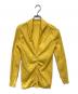 me ISSEY MIYAKE（ミーイッセイ ミヤケ）の古着「シワ加工カーディガン」｜イエロー