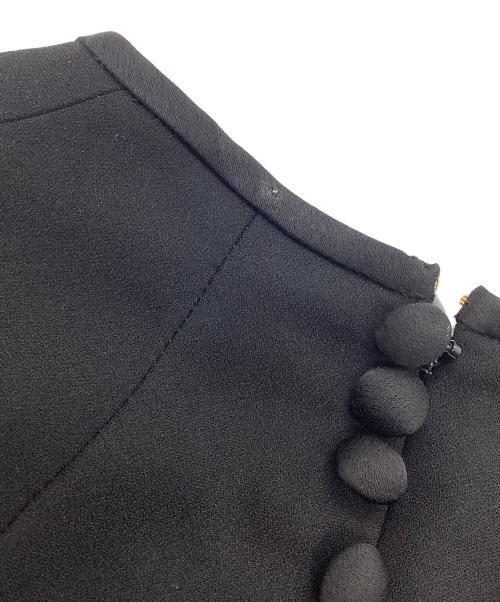 Mame Kurogouchi（マメクロゴウチ）Mame Kurogouchi (マメクロゴウチ) Lace Sleeves I-Line Dress　MM19SS-DR703 ブラック サイズ:2の古着・服飾アイテム