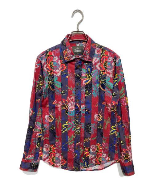 Vivienne Westwood man（ヴィヴィアン ウェストウッド マン）Vivienne Westwood man (ヴィヴィアン ウェストウッド マン) 総柄シャツ レッド サイズ:44の古着・服飾アイテム
