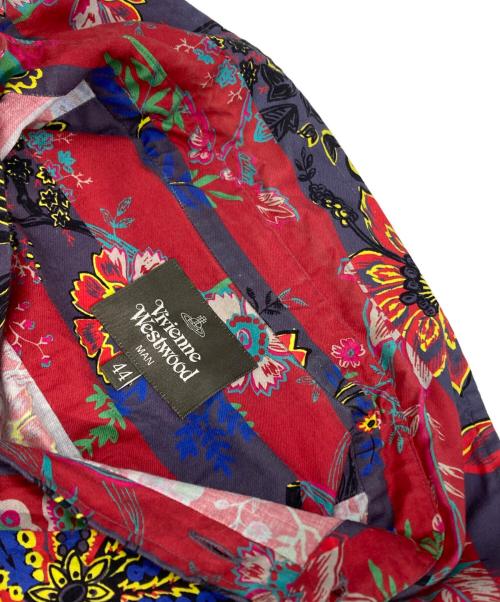 Vivienne Westwood man（ヴィヴィアン ウェストウッド マン）Vivienne Westwood man (ヴィヴィアン ウェストウッド マン) 総柄シャツ レッド サイズ:44の古着・服飾アイテム