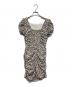 HER LIP TO (ハーリップトゥ) Draped Cherry Pattern Mini One-Piece ベージュ×ブラック サイズ:S：7000円