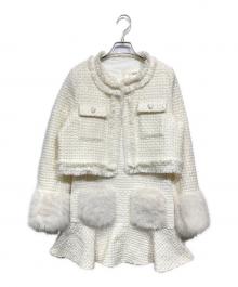 lumignon（ルミニョン）の古着「pocket fur op+snow jacket」｜アイボリー