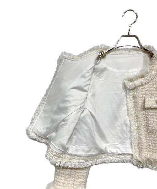 lumignon（ルミニョン）lumignon (ルミニョン) pocket fur op+snow jacket アイボリー サイズ:Free/Mの古着・服飾アイテム