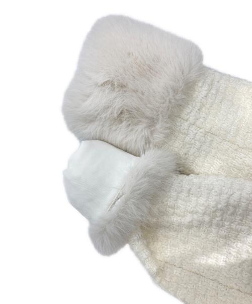 lumignon（ルミニョン）lumignon (ルミニョン) pocket fur op+snow jacket アイボリー サイズ:Free/Mの古着・服飾アイテム