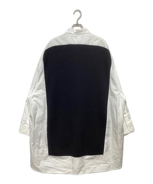 Maison Margiela（メゾンマルジェラ）Maison Margiela (メゾンマルジェラ) ドッキングシャツワンピース ホワイト×ブラック サイズ:XXSの古着・服飾アイテム
