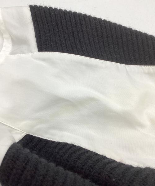 Maison Margiela（メゾンマルジェラ）Maison Margiela (メゾンマルジェラ) ドッキングシャツワンピース ホワイト×ブラック サイズ:XXSの古着・服飾アイテム