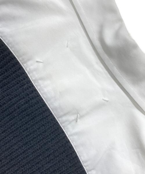 Maison Margiela（メゾンマルジェラ）Maison Margiela (メゾンマルジェラ) ドッキングシャツワンピース ホワイト×ブラック サイズ:XXSの古着・服飾アイテム