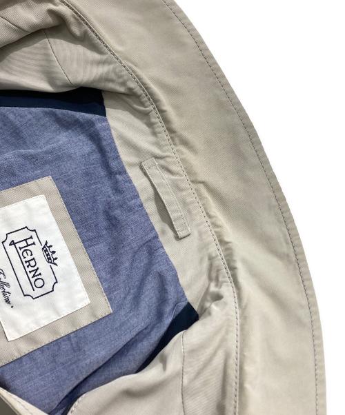 HERNO（ヘルノ）HERNO (ヘルノ) コットンナイロンバルカラーコート ベージュ サイズ:46の古着・服飾アイテム