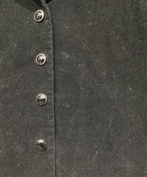 VERSACE CLASSIC V2（ヴェルサーチクラシック）VERSACE CLASSIC V2 (ヴェルサーチクラシック) コーデュロイシャツジャケット ブラック サイズ:42の古着・服飾アイテム