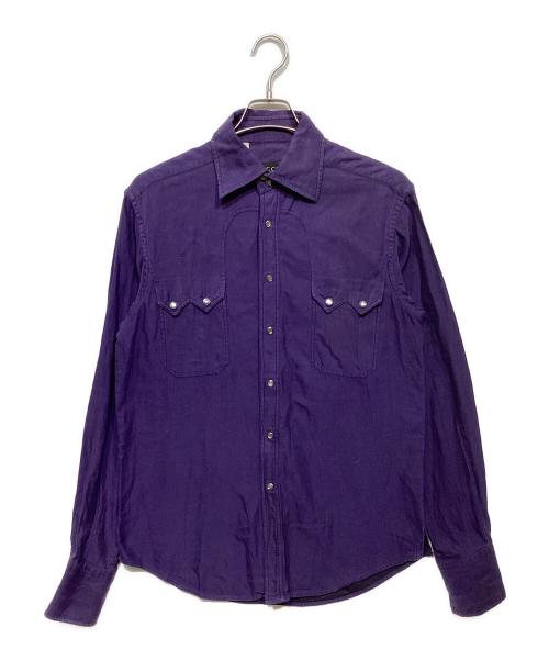 GUCCI（グッチ）GUCCI (グッチ) ウエスタンシャツ パープル サイズ:39 15 1/2の古着・服飾アイテム